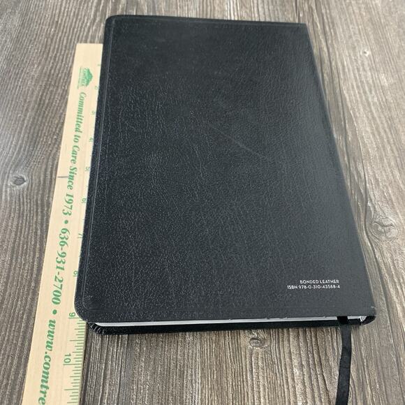 NIV Thinline Large Print Reference Bible Bonded Leather Zondervan 2011 Unmarked - Picture 3 of 11